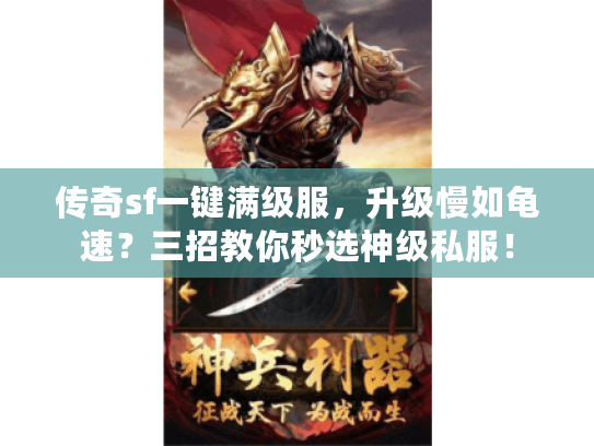 传奇sf一键满级服，升级慢如龟速？三招教你秒选神级私服！