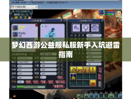 梦幻西游公益服私服新手入坑避雷指南