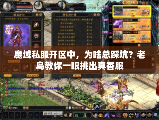 魔域私服开区中，为啥总踩坑？老鸟教你一眼挑出真香服