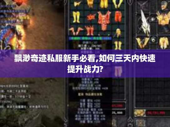 飘渺奇迹私服新手必看,如何三天内快速提升战力? 飘渺奇迹私服新手必看,如何三天内快速提升战力?
