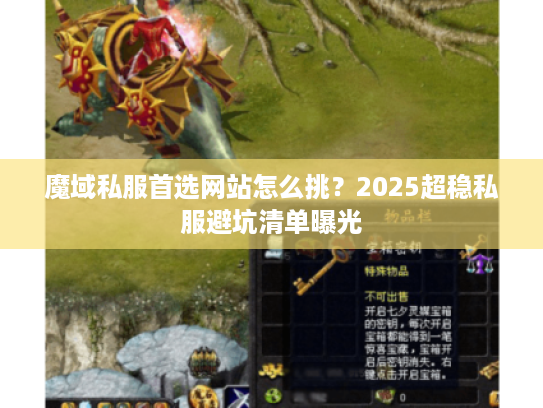 魔域私服首选网站怎么挑？2025超稳私服避坑清单曝光