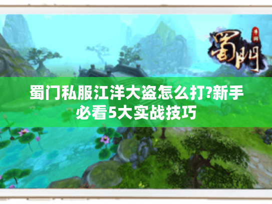 蜀门私服江洋大盗怎么打?新手必看5大实战技巧