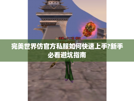 完美世界仿官方私服如何快速上手?新手必看避坑指南