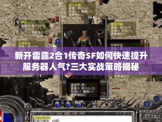 新开雷霆2合1传奇SF如何快速提升服务器人气?三大实战策略揭秘
