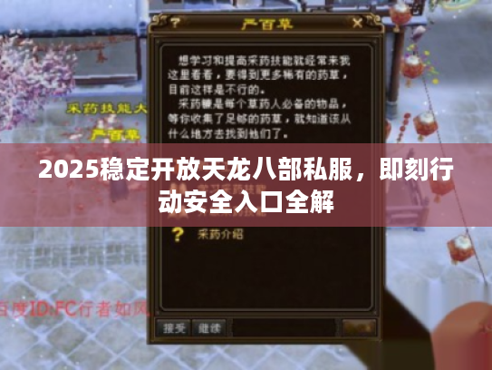2025稳定开放天龙八部私服,即刻行动安全入口全解 2025稳定开放天龙八部私服,即刻行动安全入口全解