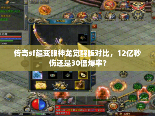 传奇sf超变服神龙觉醒版对比，12亿秒伤还是30倍爆率？