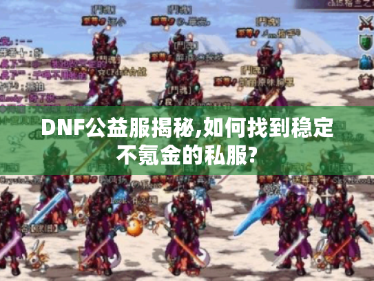 DNF公益服揭秘,如何找到稳定不氪金的私服?