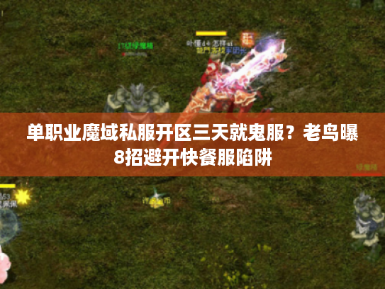 单职业魔域私服开区三天就鬼服？老鸟曝8招避开快餐服陷阱