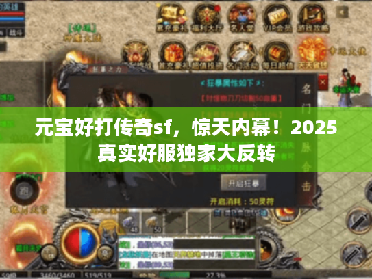 元宝好打传奇sf，惊天内幕！2025真实好服独家大反转