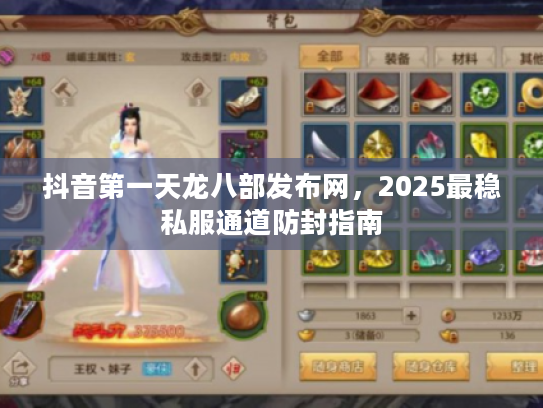 抖音第一天龙八部发布网，2025最稳私服通道防封指南