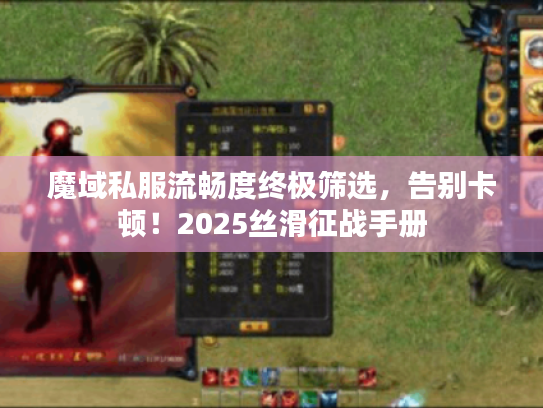 魔域私服流畅度终极筛选,告别卡顿!2025丝滑征战手册 魔域私服流畅度终极筛选,告别卡顿!2025丝滑征战手册