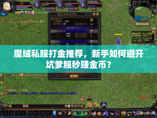 魔域私服打金推荐，新手如何避开坑爹服秒赚金币？