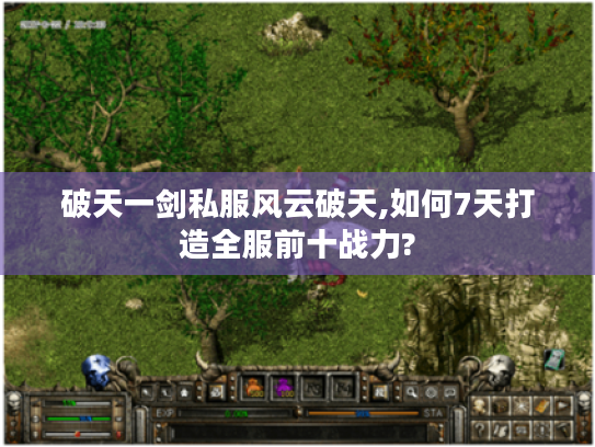 破天一剑私服风云破天,如何7天打造全服前十战力?