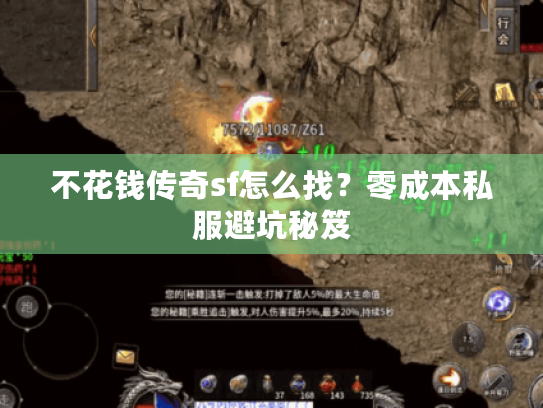 不花钱传奇sf怎么找？零成本私服避坑秘笈