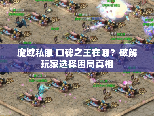 魔域私服 口碑之王在哪？破解玩家选择困局真相