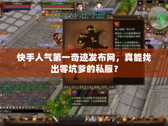 快手人气第一奇迹发布网，真能找出零坑爹的私服？