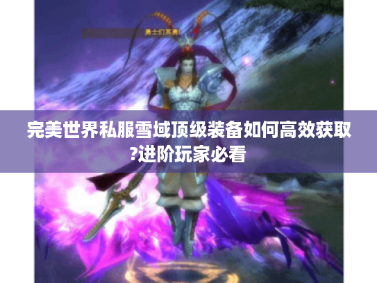 完美世界私服雪域顶级装备如何高效获取?进阶玩家必看