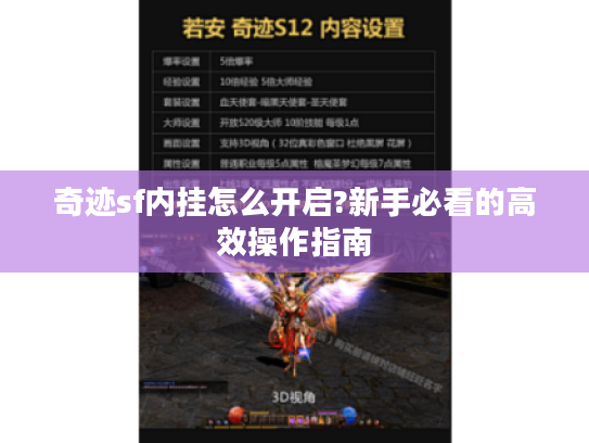 奇迹sf内挂怎么开启?新手必看的高效操作指南