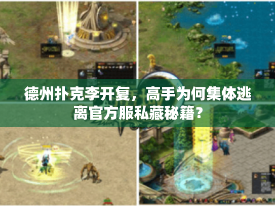 德州扑克李开复，高手为何集体逃离官方服私藏秘籍？