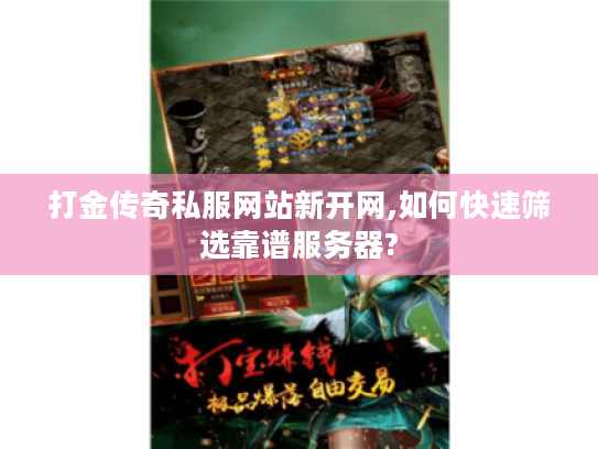 打金传奇私服网站新开网,如何快速筛选靠谱服务器?