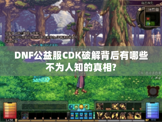 DNF公益服CDK破解背后有哪些不为人知的真相?