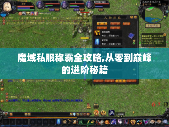 魔域私服称霸全攻略,从零到巅峰的进阶秘籍
