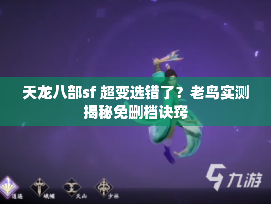 天龙八部sf 超变选错了？老鸟实测揭秘免删档诀窍