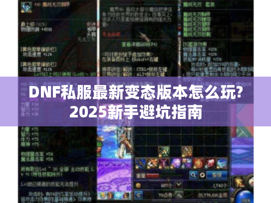 DNF私服最新变态版本怎么玩?2025新手避坑指南