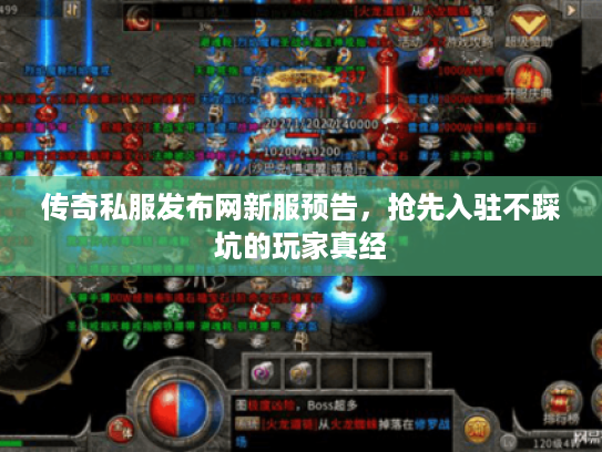 传奇私服发布网新服预告，抢先入驻不踩坑的玩家真经
