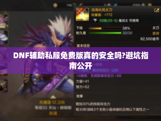 DNF辅助私服免费版真的安全吗?避坑指南公开