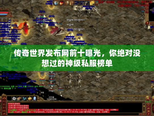 传奇世界发布网前十曝光，你绝对没想过的神级私服榜单