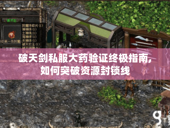 破天剑私服大药验证终极指南,如何突破资源封锁线