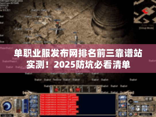 单职业服发布网排名前三靠谱站实测！2025防坑必看清单