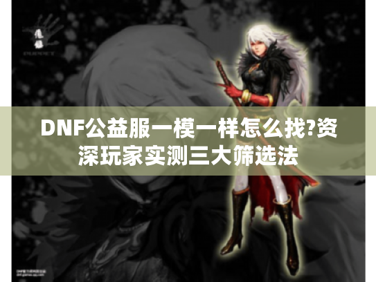 DNF公益服一模一样怎么找?资深玩家实测三大筛选法