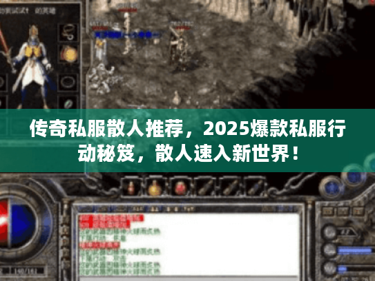 传奇私服散人推荐，2025爆款私服行动秘笈，散人速入新世界！