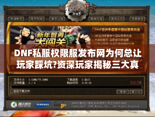 DNF私服权限服发布网为何总让玩家踩坑?资深玩家揭秘三大真相