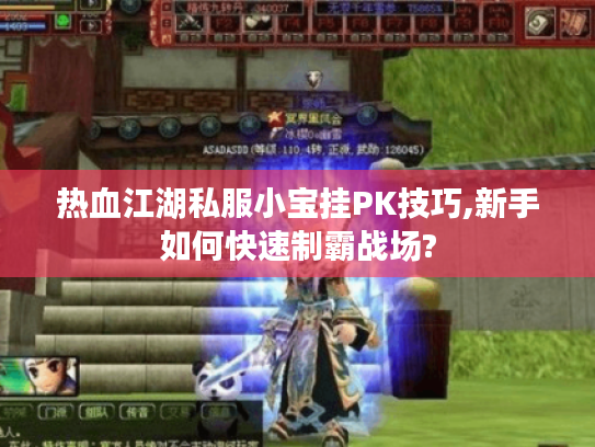热血江湖私服小宝挂PK技巧,新手如何快速制霸战场?
