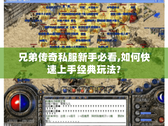 兄弟传奇私服新手必看,如何快速上手经典玩法?