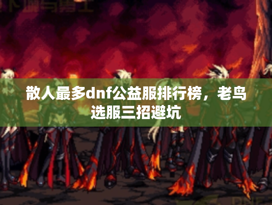 散人最多dnf公益服排行榜，老鸟选服三招避坑