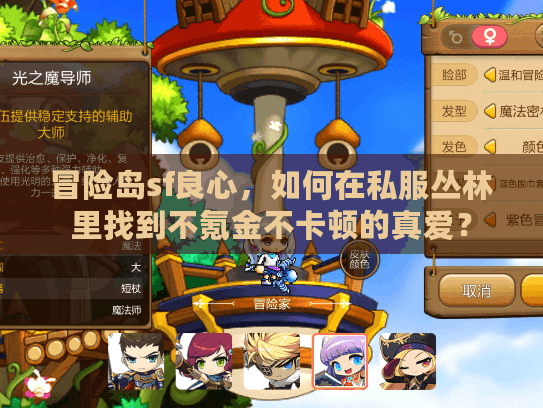 冒险岛sf良心，如何在私服丛林里找到不氪金不卡顿的真爱？