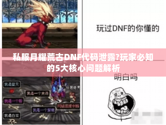 私服月耀荒古DNF代码泄露?玩家必知的5大核心问题解析