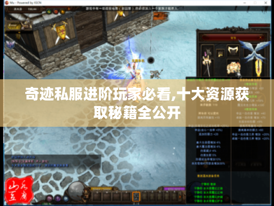 奇迹私服进阶玩家必看,十大资源获取秘籍全公开