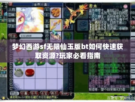 梦幻西游sf无限仙玉版bt如何快速获取资源?玩家必看指南