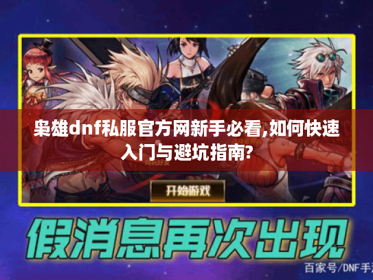 枭雄dnf私服官方网新手必看,如何快速入门与避坑指南?