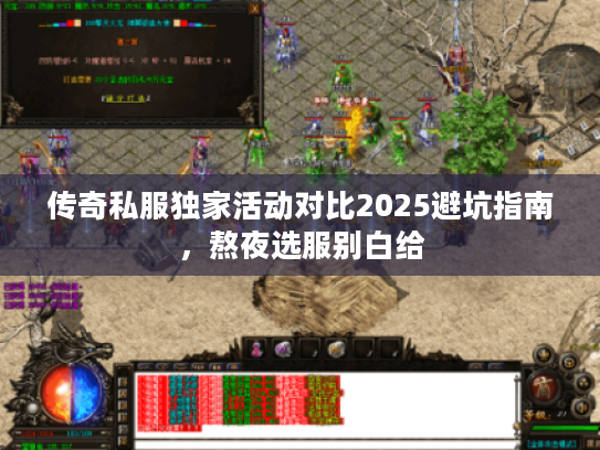传奇私服独家活动对比2025避坑指南，熬夜选服别白给