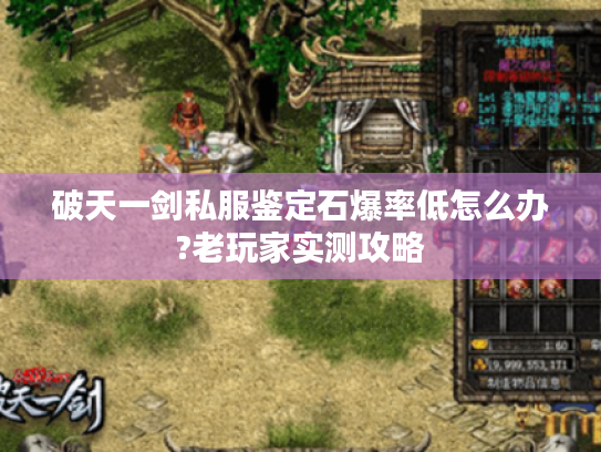 破天一剑私服鉴定石爆率低怎么办?老玩家实测攻略