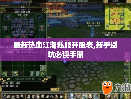 最新热血江湖私服开服表,新手避坑必读手册