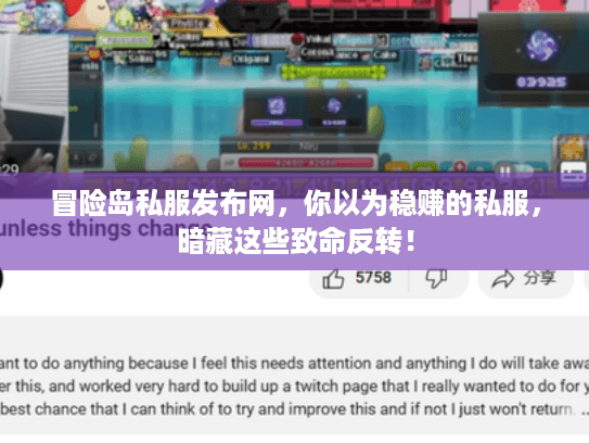 冒险岛私服发布网，你以为稳赚的私服，暗藏这些致命反转！