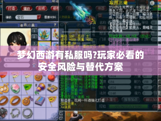 梦幻西游有私服吗?玩家必看的安全风险与替代方案