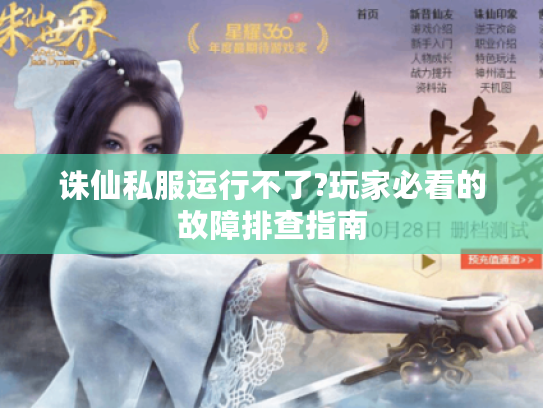 诛仙私服运行不了?玩家必看的故障排查指南